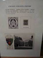 Lincoln College stamp design